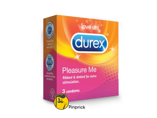 Durex Pleasure Me, Pack of 3 – ديوركس واقي ذكري منقط ومضلع لمتعة أكبر