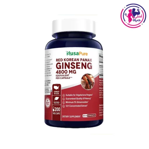 Red Korean Panax Ginseng 4800mg 200Caps