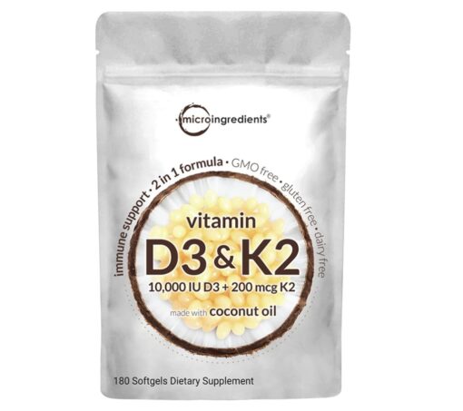Vitamin D3 K2 MK7 180Softgels