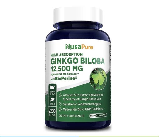 Ginkgo Biloba Extract 12,500mg 200Cap