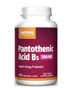 Pantothenic Acid B5 500mg 100Veggie Caps