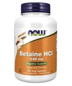Betaine HCl 648 mg 120Veg Capsules