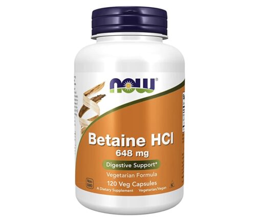 Betaine HCl 648 mg 120Veg Capsules