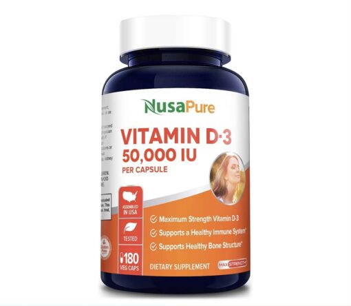 Vitamin D3 50,000IU 180Caps