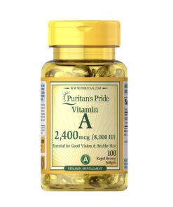 Vitamin A 2400 mcg (8000 IU) 100 cap