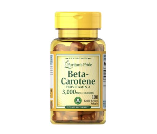 Beta Carotene 3000 mcg(10,000 IU) 100 Softgels