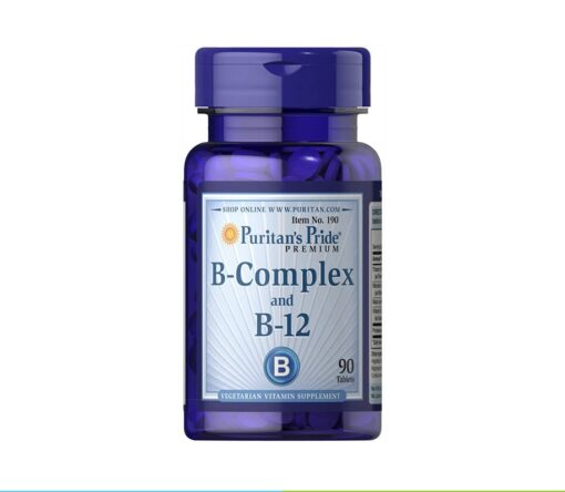 Vitamin B-Complex and B-12 90 Tablets