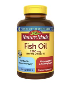 Omega 3 Fish Oil 1200 mg, 100 Soft-gels