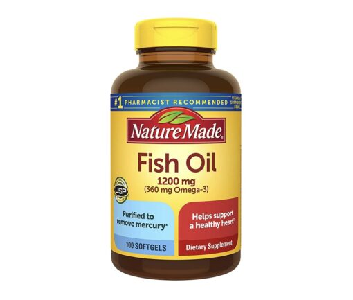 Omega 3 Fish Oil 1200 mg, 100 Soft-gels