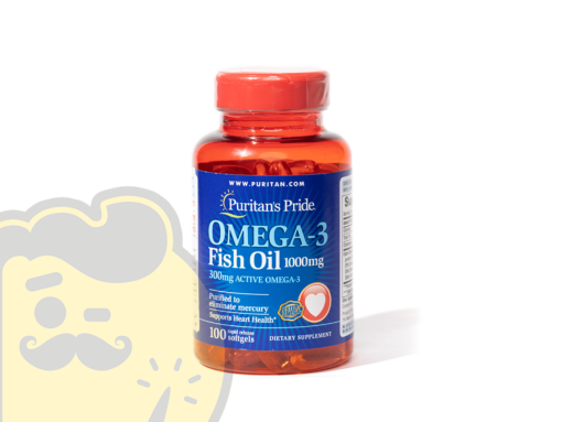 أوميجا-3 Omega-3 Fish Oil 1000mg – كبسول هلامية 100 | PURITAN’S PRIDE®