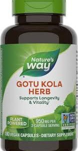 Gotu Kola 950 mg per Serving 100 vegan capsules