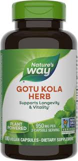 Gotu Kola 950 mg per Serving 100 vegan capsules