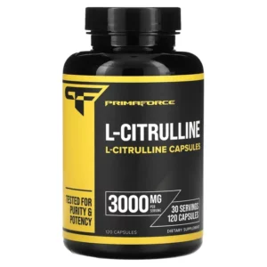 Primaforce L-Citrulline 3000 ملغ كبسولات – 240 كبسولة، 60 حصة