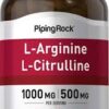 Piping Rock L-Arginine L-Citrulline Complex 1000mg 120 Capsules