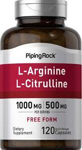 Piping Rock L-Arginine L-Citrulline Complex 1000mg 120 Capsules