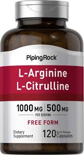 Piping Rock L-Arginine L-Citrulline Complex 1000mg 120 Capsules