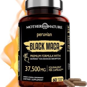 Black Maca Root 37,500mg 200Veggie Capsules