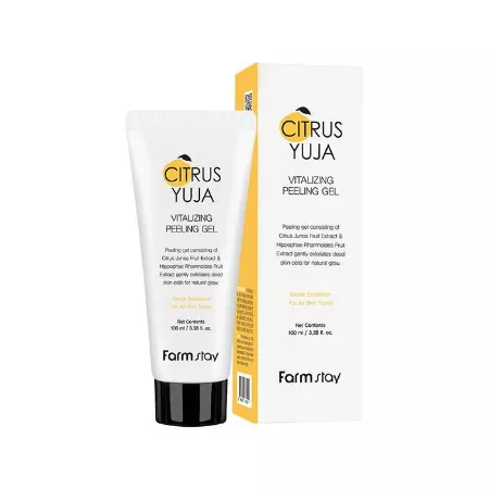 FARMSTAY CITRUS YUJA VITALIZING PEELING GEL: Gentle Exfoliation for a Brighter You