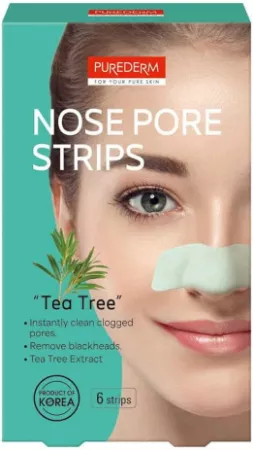 Purderma Noise Pore Strips with Tea Tree: Deep Cleanse & Minimize Pores