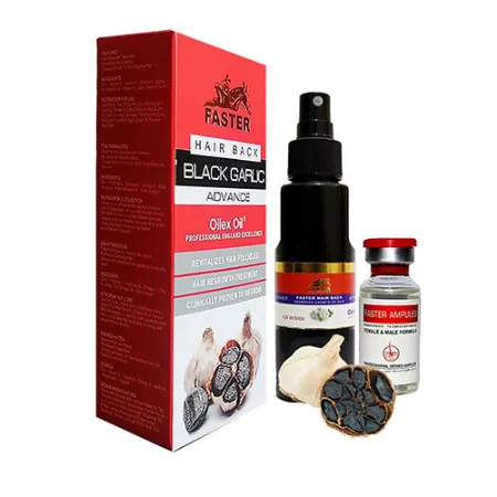 Faster Hair Black Garlic Advanced Oilex Oil: Reverse Graying & Boost Hair Health