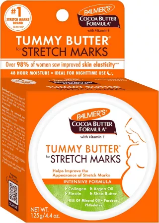 Palmer's Cocoa Butter Formula Tummy Butter Balm: Soothe & Reduce Stretch Marks (125g/4.4oz) - Pregnancy Must-Have