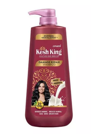 Kesh King Ayurvedic Damage Repair Shampoo: Restore Strength & Shine (600 ml )
