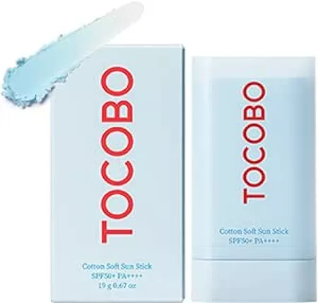 Tocobo Cotton Soft Sun Stick SPF50+ PA++++: Lightweight Sun Protection