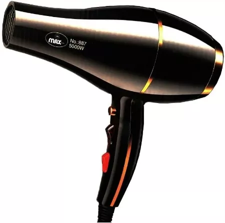 Max Hair Dryer 5000W Black - MA-887