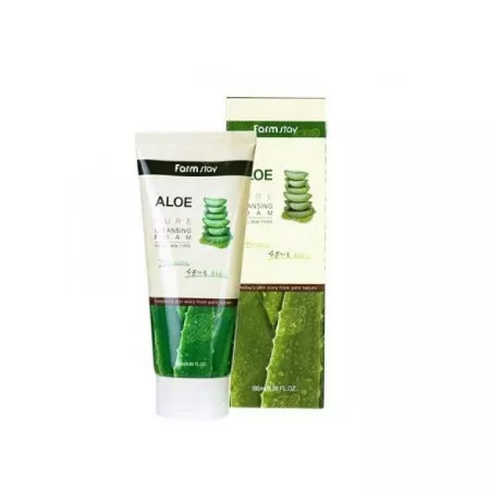 Farmstay Aloe Pure Cleansing Foam for Refreshing Skin Care