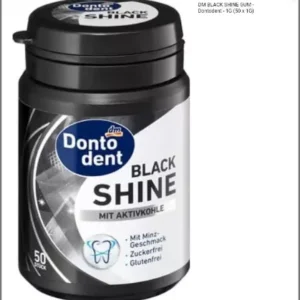 Kaugummi Black Shine mit Aktivkohle 50 St - Frischer Atem und Zähnepflege