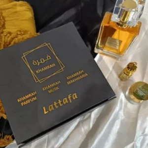 Lattafa Khamrah Gift Set 3 in 1 - Perfect Fragrance Collection for Every Occasion
