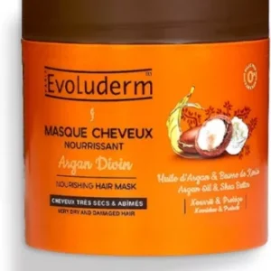 Transform Your Hair with Evoluderm Argan Divin Nourishing Hair Mask 500 for Unmatched Softness and Shine