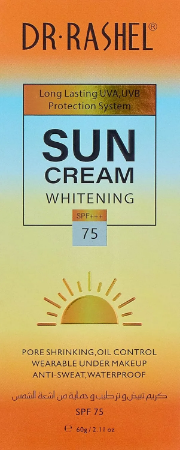 Dr. Rashel Sun Cream Whitening SPF75 60G: Unlock Radiant, Protected Skin Today
