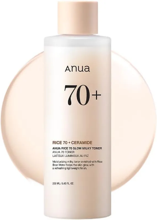 ANUA RICE 70 GLOW MILKY TONER 250ml Unlock Radiant Skin Today
