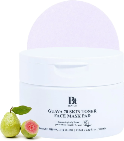 BENTON Guava 70 Skin Toner Face Mask Pad for Radiant Skin and Unmatched Hydration