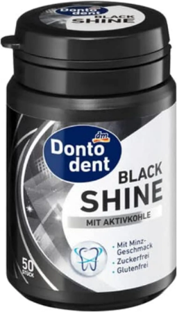 DM BLACK SHINE GUM - Transform Your Smile with Dontodent - 1G (50 x 1G)