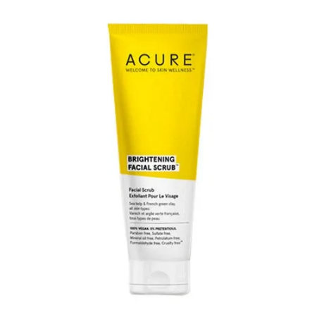 Acure Brilliantly Brightening Facial Scrub: Unveil Radiant Skin with Every Use!