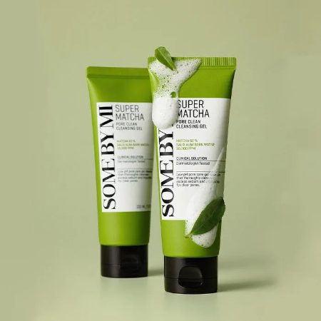 Transform Your Skin with Some by mi Super Matcha Pore Clean Cleansing Gel – Experience Deep Clean and Refreshing Radiance!