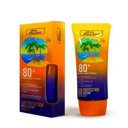 Skin Doctor Extremely High Sun Protection Face Cream - SPF/PA++++ 80+ for Ultimate Skin Safety and Radiance