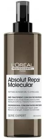 L'Oreal Paris Absolut Repair Molecular Concentrated Pre-Treatment 190 ml: Transform Your Hair with Ultimate Repair and Shine