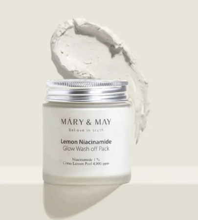 Unlock Radiance: Mary&May Vegan Lemon Niacinamide Glow Wash Off Pack for a Brighter You