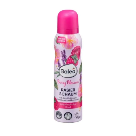 Balea Berry Blossom Shaving Foam, 150ml: Indulge in a Luxurious Shaving Experience with a Touch of Berry Bliss!