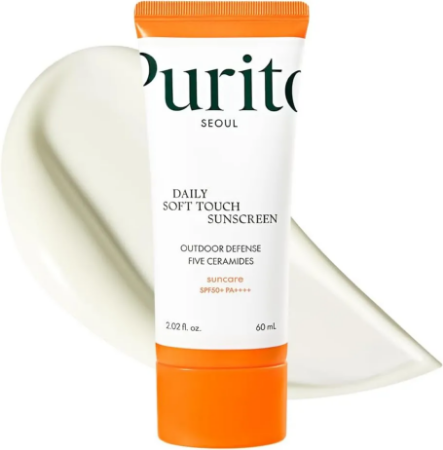 PURITO SEOUL Daily Soft Touch Sunscreen: Experience Ultimate Protection with Five Ceramides in 15 ml!