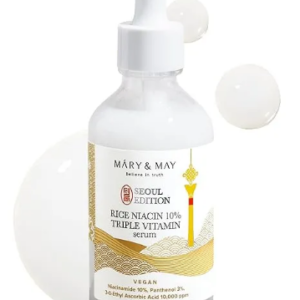 Mary&May SEOUL EDITION Rice Niacin 10% Triple Vitamin Serum - Brightens & Hydrates - 30ml