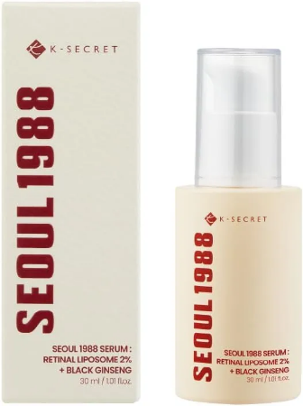 Seoul 1988 Serum Retinal Liposom 2% + Black Ginseng - Revitalize Your Skin - 30ml