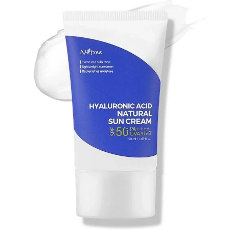 ISNTREE Hyaluronic Acid Natural Suncream SPF50 PA++++ - Ultimate Hydration & Sun Protection - 50ml