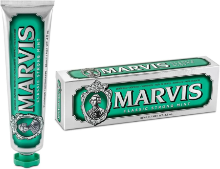 Marvis Strong Mint Toothpaste - Fresh Breath & Whitening - 3.8 oz