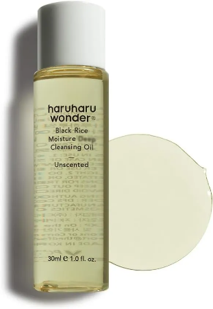 Haruharu Wonder Black Rice Moisture Deep Cleansing Oil Unscented - Gentle Hydration for All Skin Types - 30ml