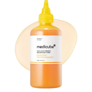 Medicube Kojic Acid Turmeric Resurfacing Toner - Brightening & Exfoliating - 250ml