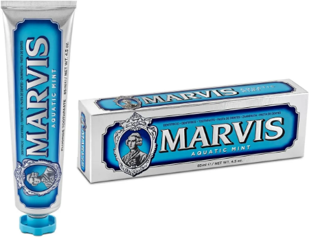 Marvis Aquatic Mint Toothpaste - Refreshing Flavor for Ultimate Clean - 75ml